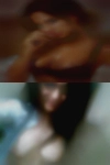 Naked woman swallowing